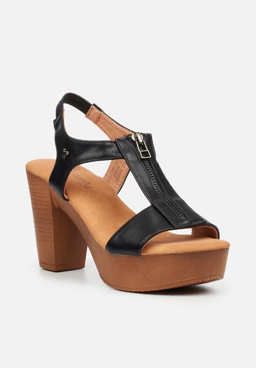 Butterfly Feet - Kayla 5 block heel - black