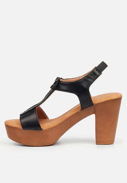 Butterfly Feet - Kayla 5 block heel - black