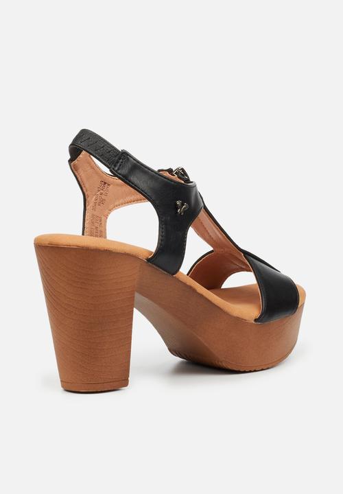 Butterfly Feet - Kayla 5 block heel - black