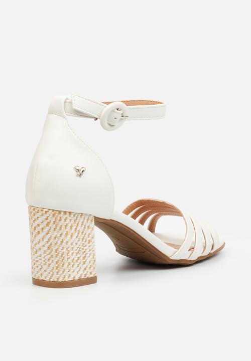 Butterfly Feet - Nerine 1 Block heel - white