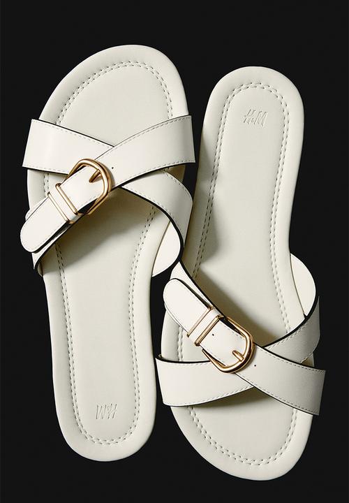 H&M - Buckle-detail sandals - cream