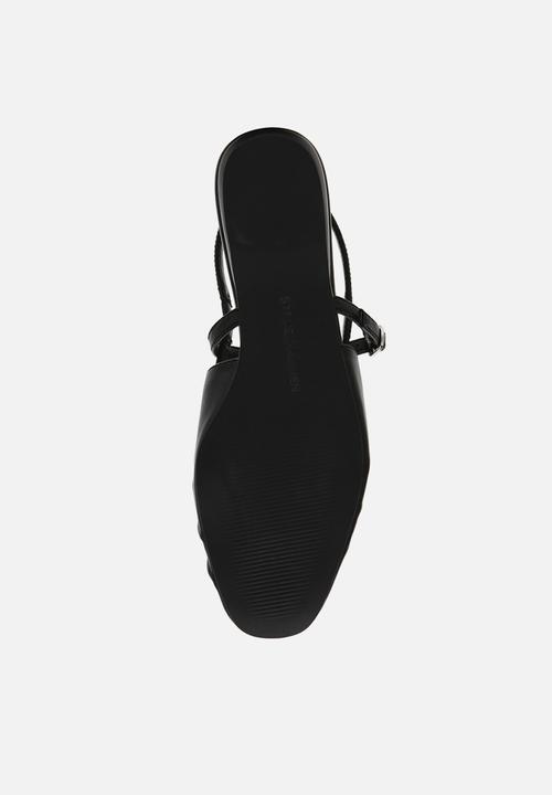 Steve Madden - Grand view slingback - black leather