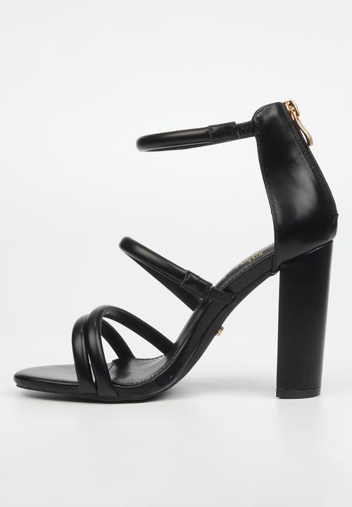 Miss Black - Border 4 block heel - black