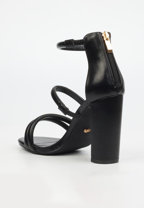 Miss Black - Border 4 block heel - black