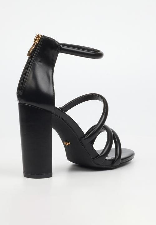 Miss Black - Border 4 block heel - black