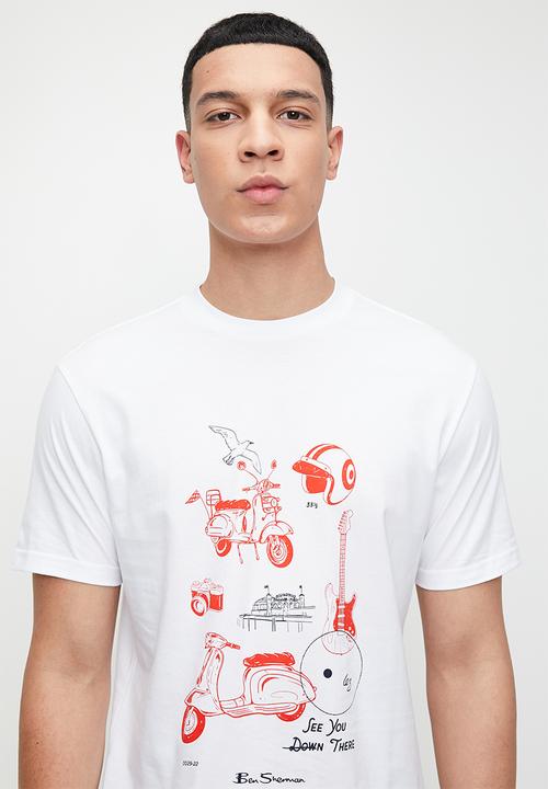 Ben Sherman - Sketched Mod Zone - White