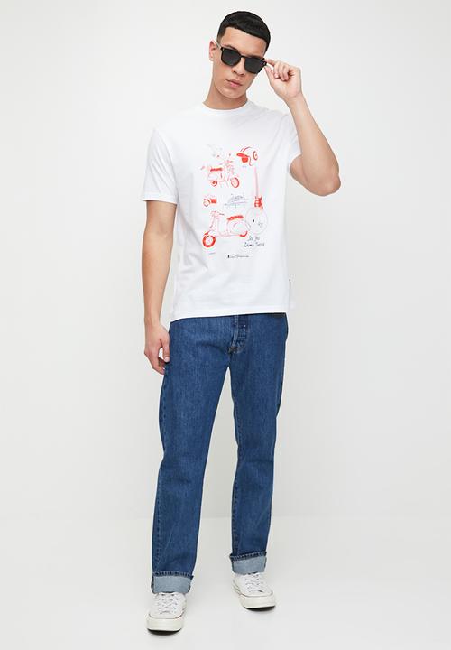 Ben Sherman - Sketched Mod Zone - White