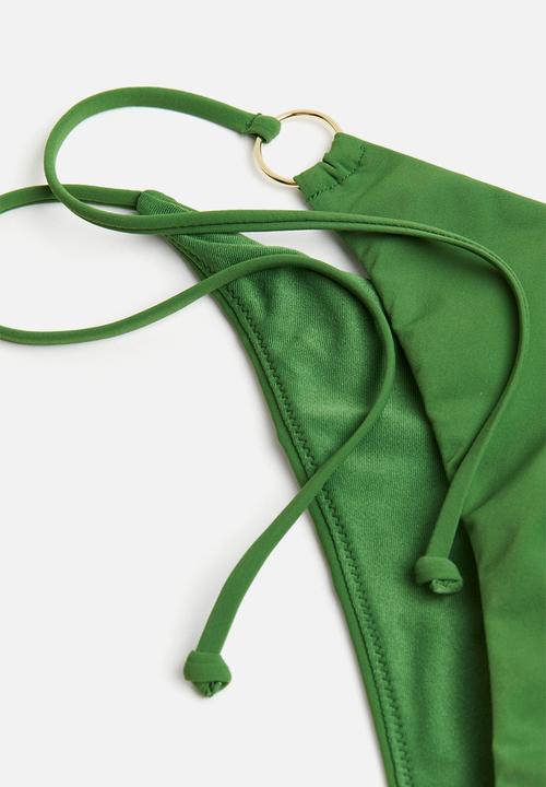 H&M - Tie tanga bikini bottoms - green