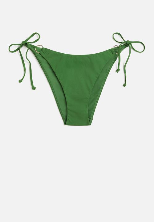 H&M - Tie tanga bikini bottoms - green