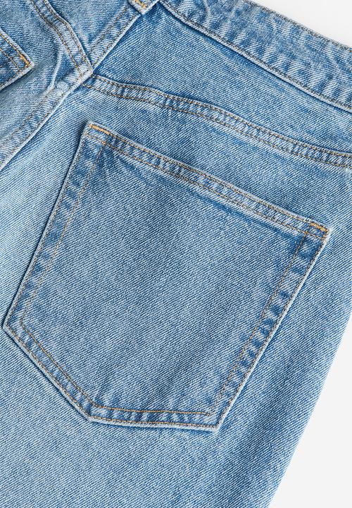 H&M - Slim mom high ankle jeans - light denim blue