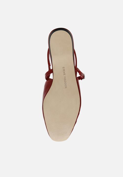 Steve Madden - Grand view slingback - red leather