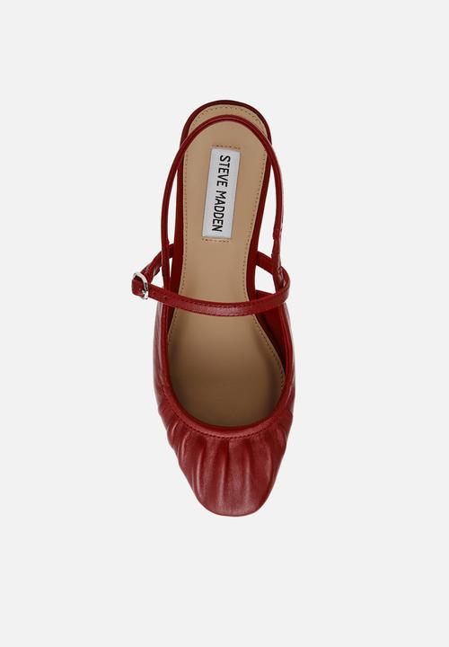 Steve Madden - Grand view slingback - red leather