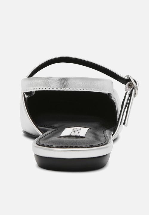 Steve Madden - Grand view slingback - silver leather