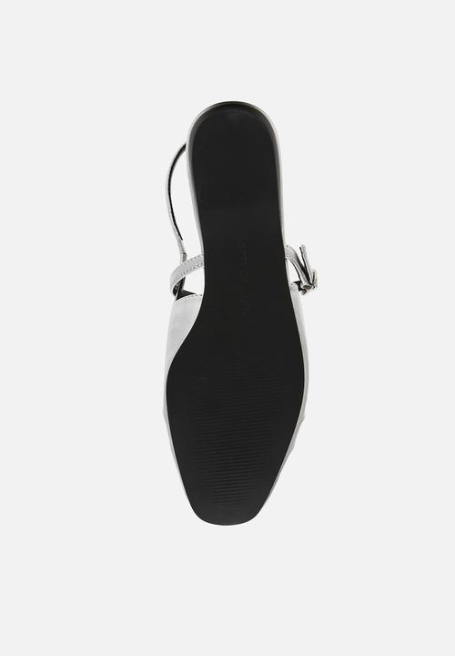 Steve Madden - Grand view slingback - silver leather