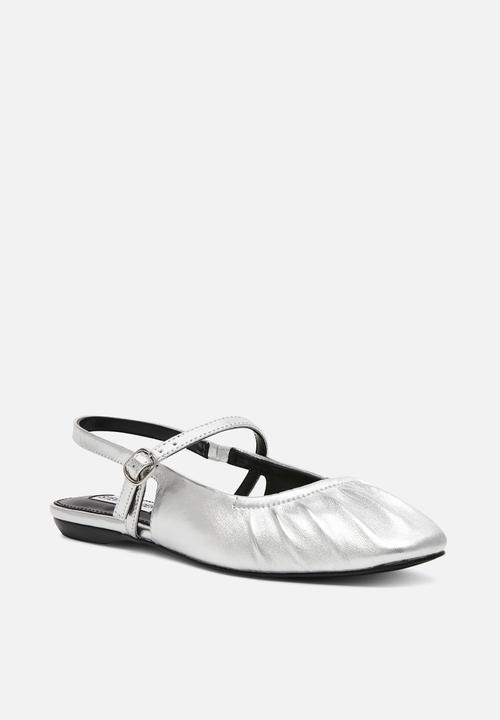 Steve Madden - Grand view slingback - silver leather