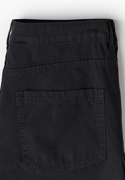H&M - Canvas cargo shorts - black