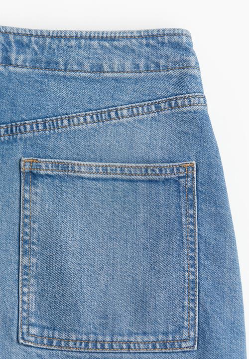 H&M - A-line denim skirt - denim blue