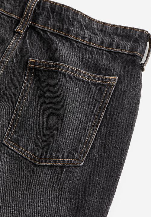 H&M - Denim maxi skirt - black