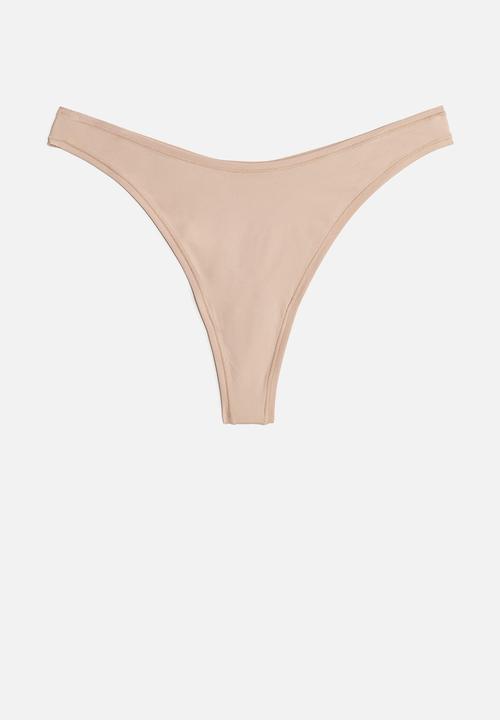 H&M - 3-pack microfibre thong briefs - multi 