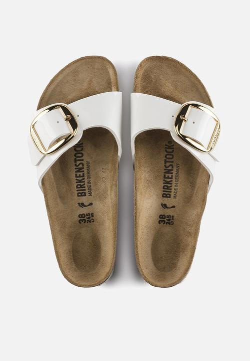 Birkenstock - Madrid big buckle narrow - patent white