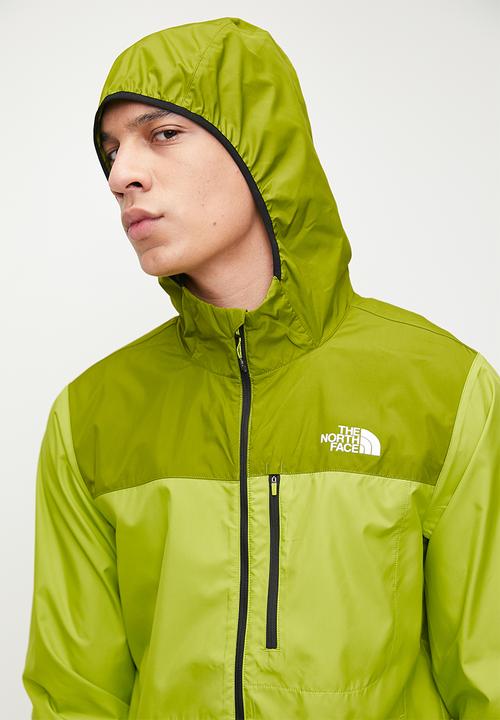 The North Face - M higher run wind jacket - meadow grass & oak green
