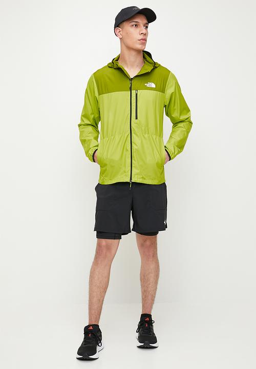 The North Face - M higher run wind jacket - meadow grass & oak green