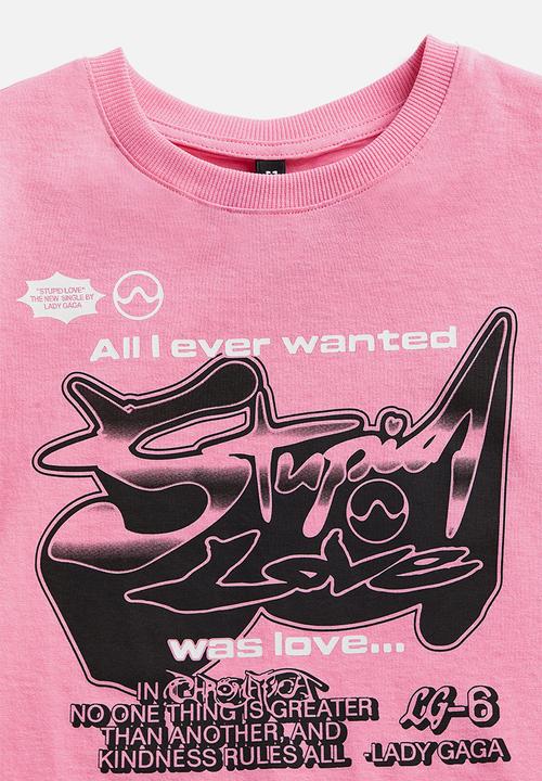 H&M - Printed T-shirt - pink lady gaga