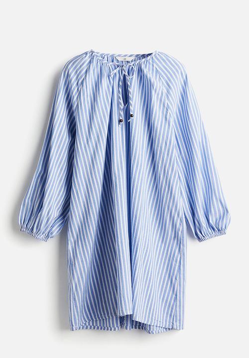 H&M - Tunic dress - light blue striped