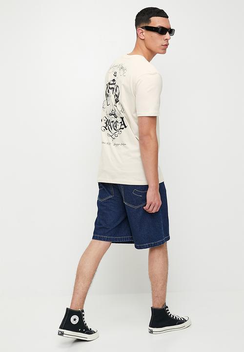 RVCA - Invisible man pocket tee - silver bleach 