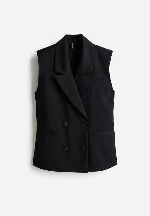 H&M - Sleeveless blazer - black