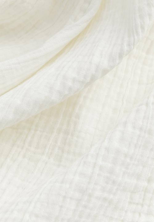 H&M - Tie-detail throw-on dress - cream