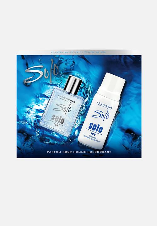 Lentheric  - Lentheric Solo Ice Parfum Pour Homme 50ml & Deodorant 150ml