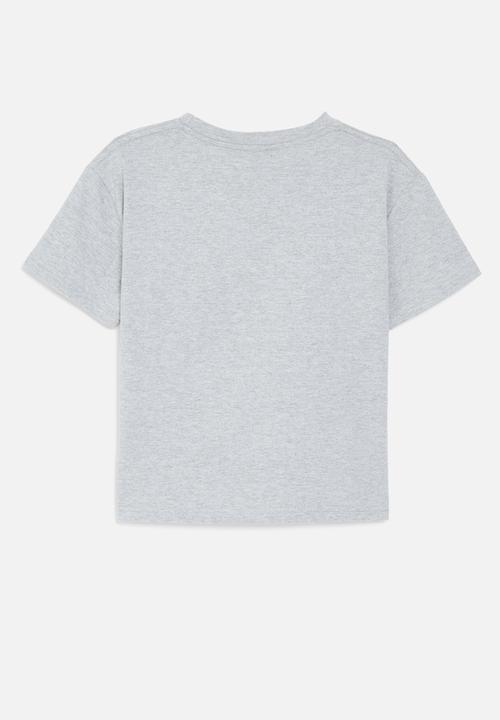 Pop Candy - Boston crew tee - grey