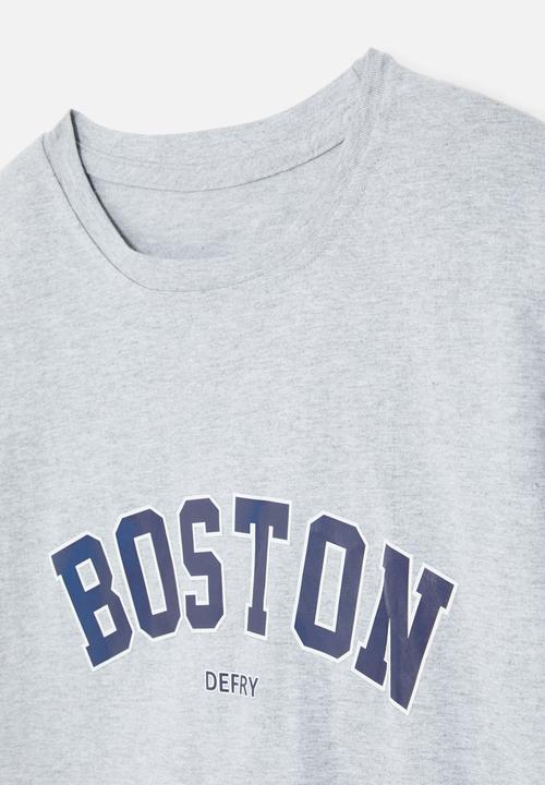 Pop Candy - Boston crew tee - grey