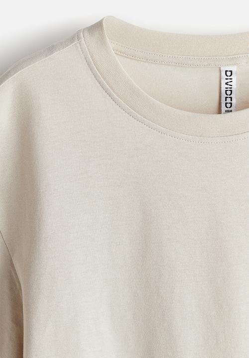 H&M - Oversized t-shirt - light beige