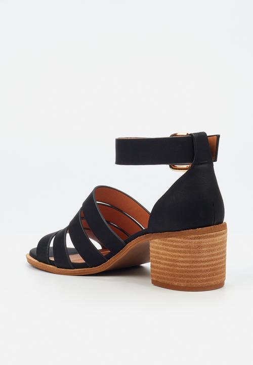 Miss Black - Seranno 3 block heel - black