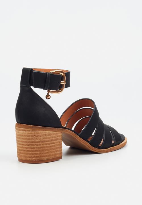 Miss Black - Seranno 3 block heel - black