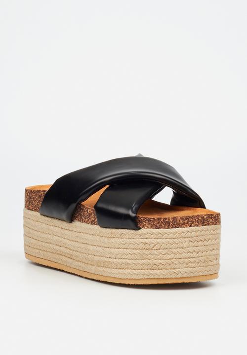 Miss Black - Zahara 4 espadrille - black