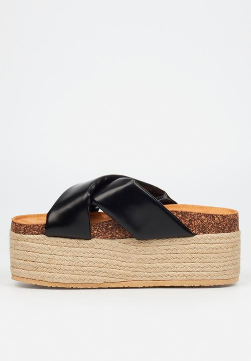 Miss Black - Zahara 4 espadrille - black