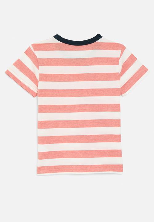 Pop Candy - Striped tee-red & white