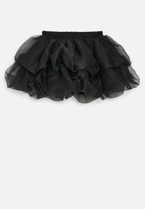 Pop Candy - Tiered bubble skirt - black