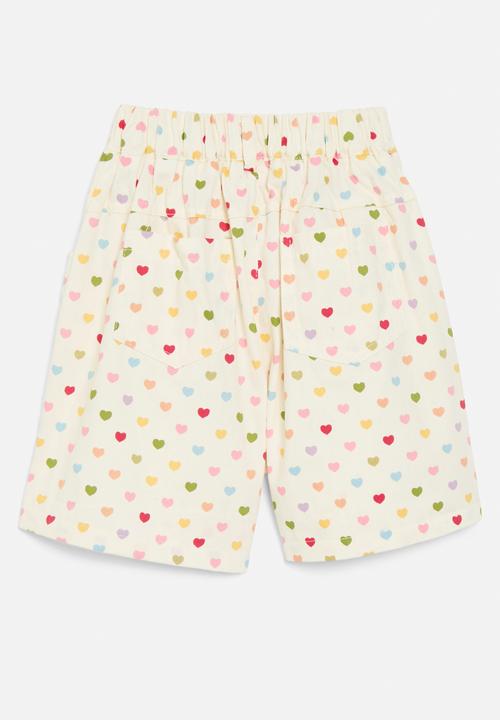 Pop Candy - Heart print shorts - multi