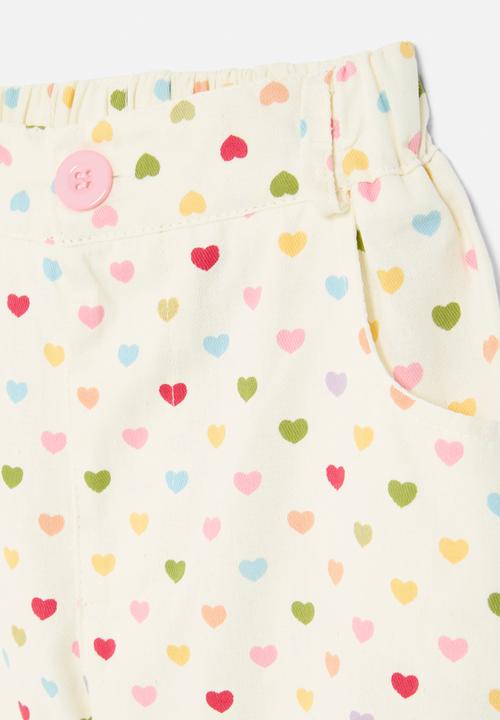 Pop Candy - Heart print shorts - multi