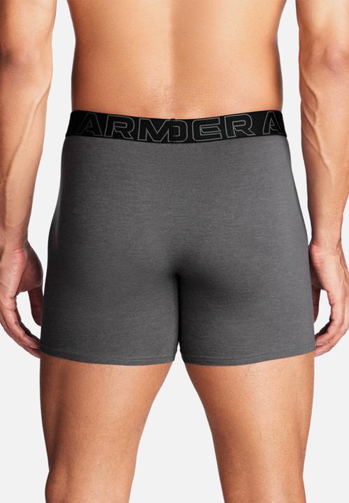 Under Armour - M UA Perf Cotton 6in Regular 3 Pack Boxerjock - Multi 