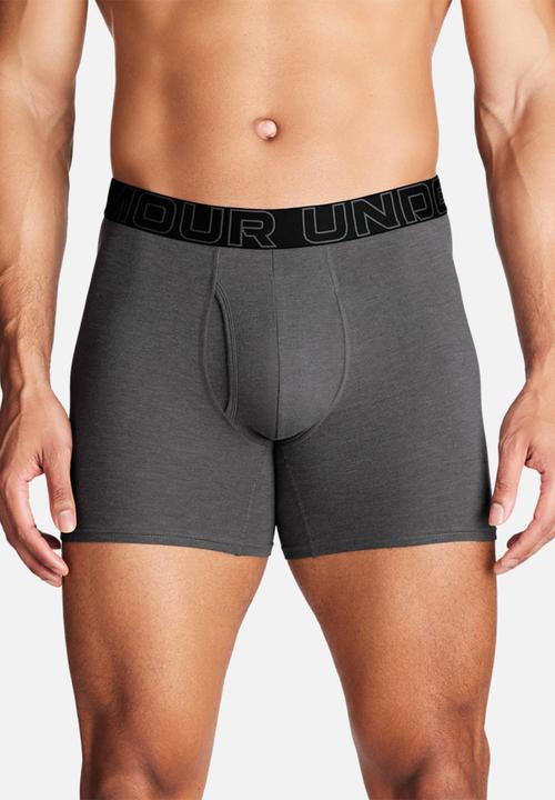 Under Armour - M UA Perf Cotton 6in Regular 3 Pack Boxerjock - Multi 