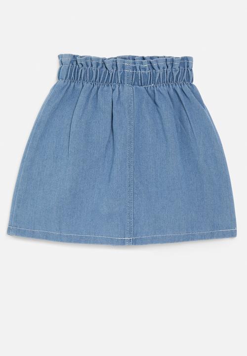 Pop Candy - Paperbag waist skirt - blue