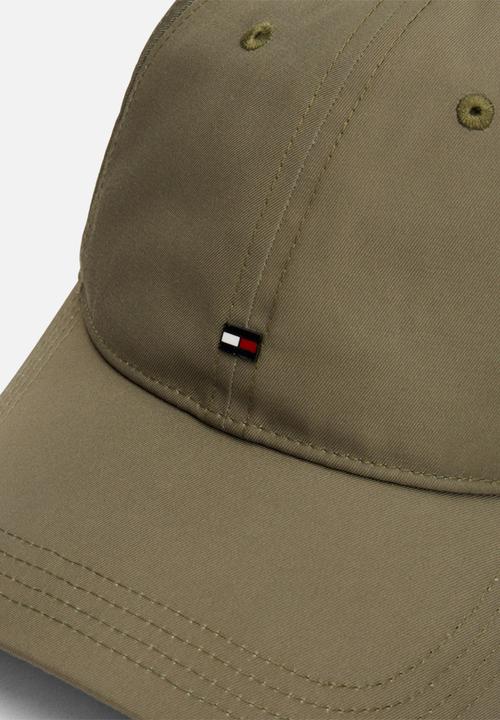 Tommy Hilfiger - TH Flag Poly 6 Panel Cap - Utility Olive