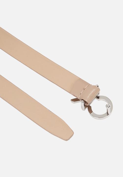Calvin Klein - Thin belt 1.5cm - beige