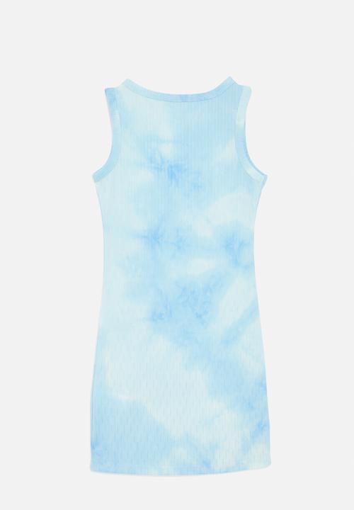 Pop Candy - Tie dye cami dress-light blue