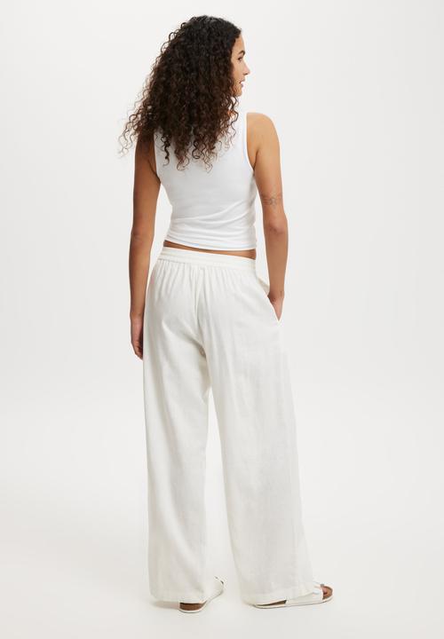 Cotton On - Haven Wide Leg Pant - White